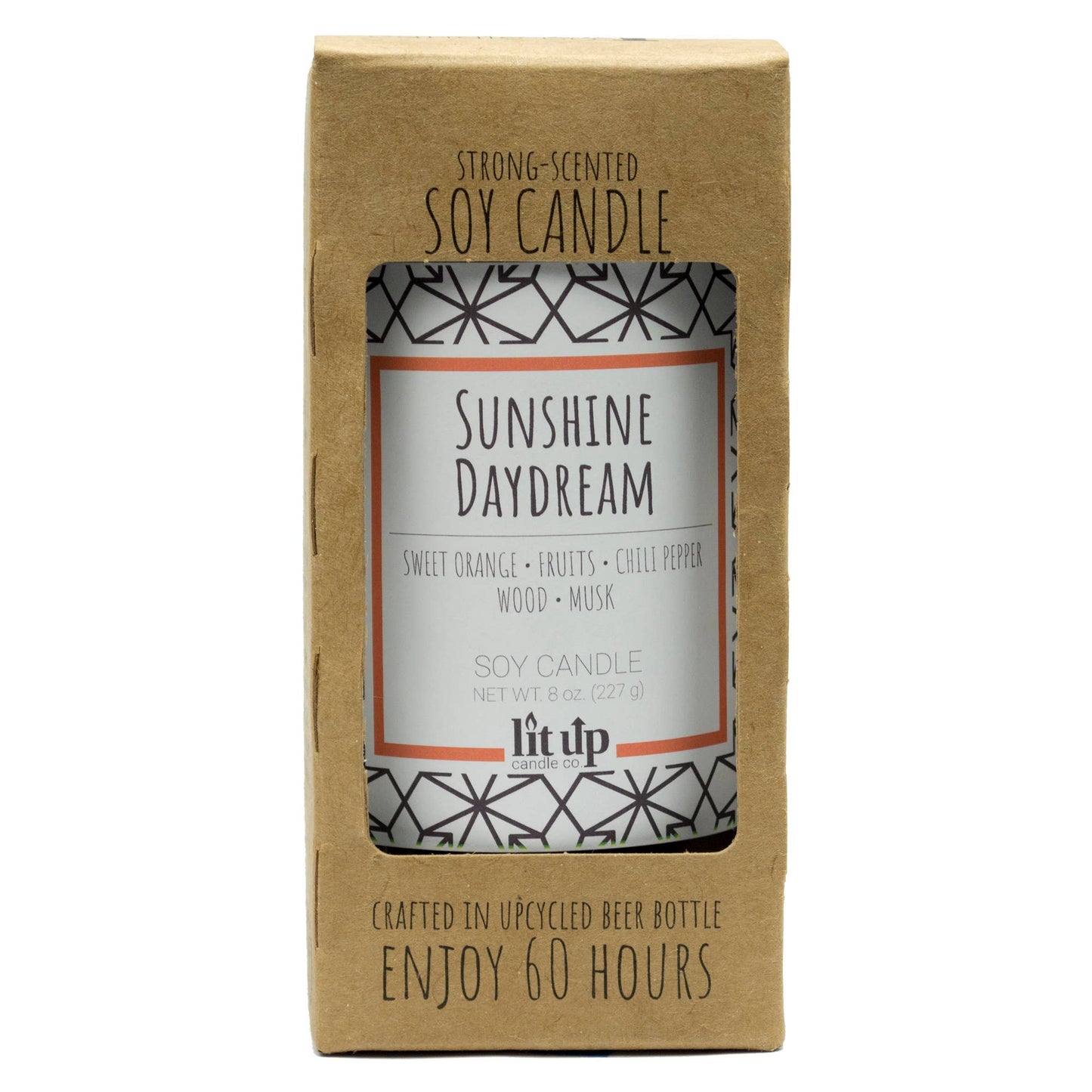 "Sunshine Daydream" - 8oz Beer Bottle Candle