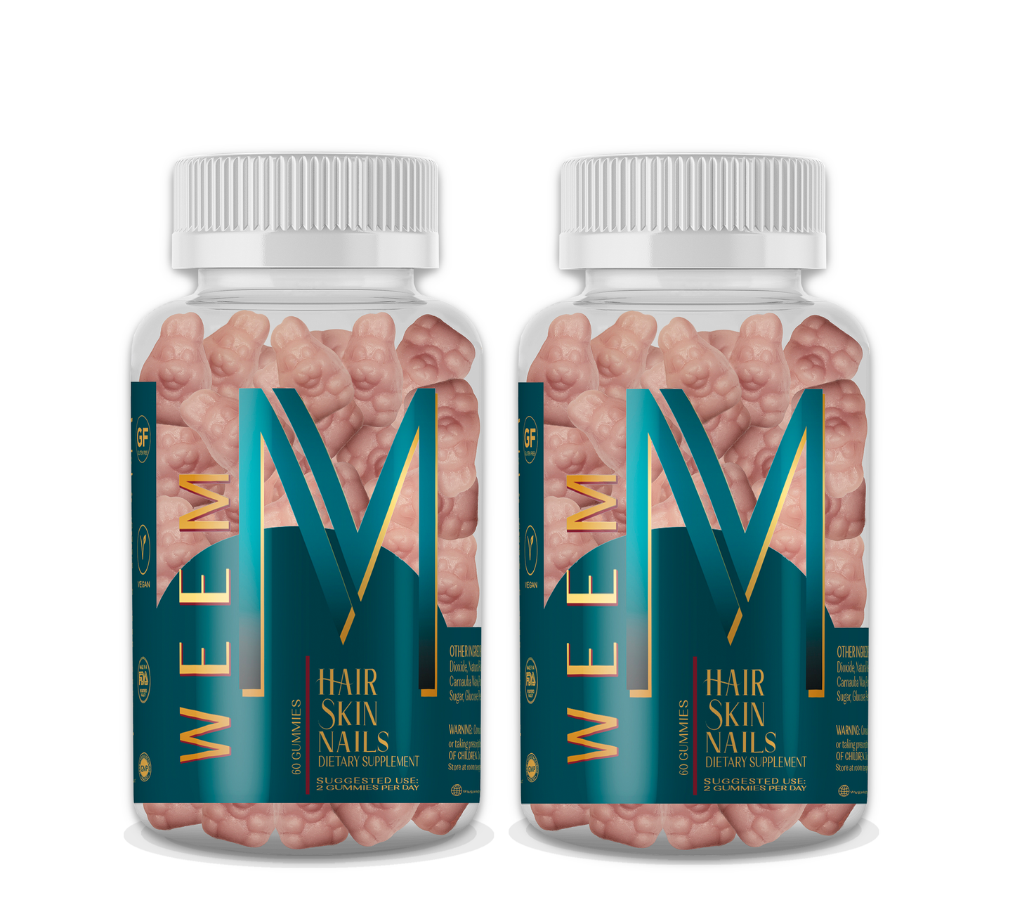 Hair Skin and Nail Gummies - Grow thicker and fuller hair.