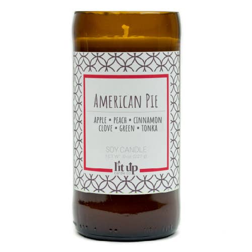 "American Pie" - 8oz Beer Bottle Candle