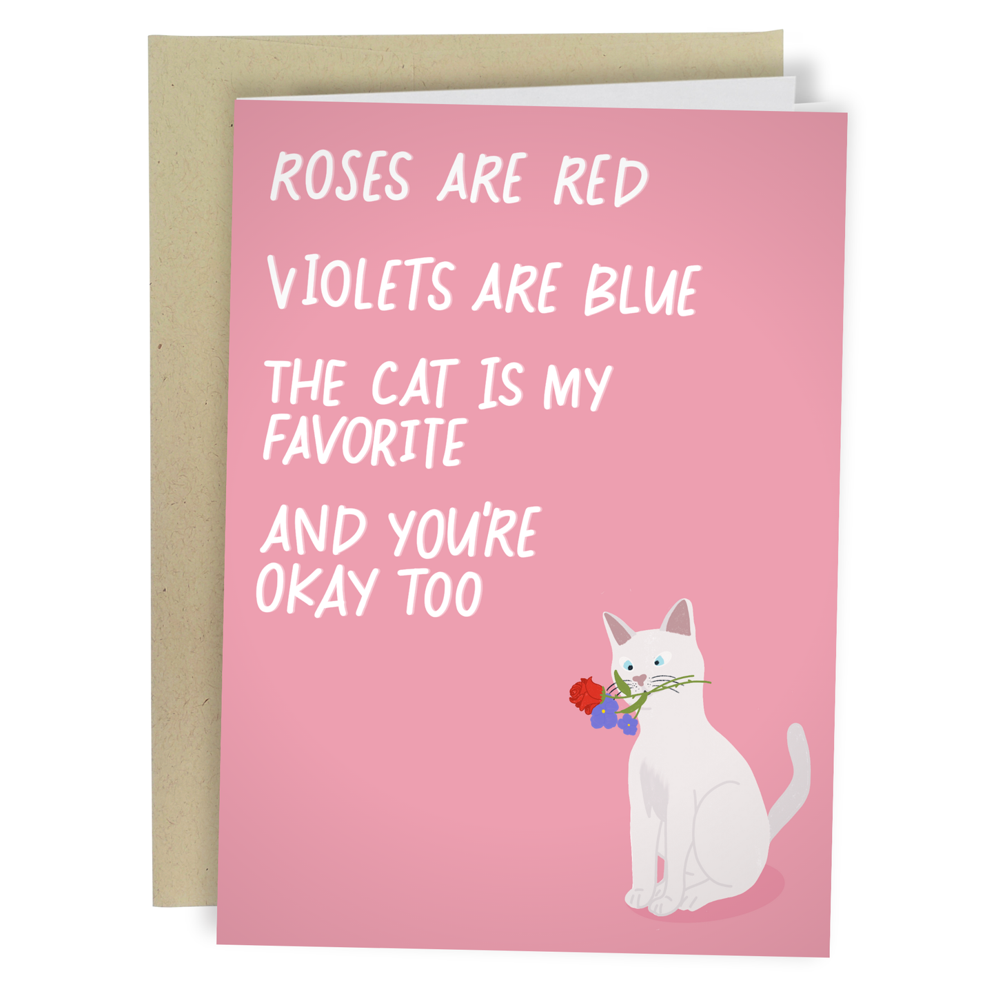 "Cat's My Favorite" Greeting Card