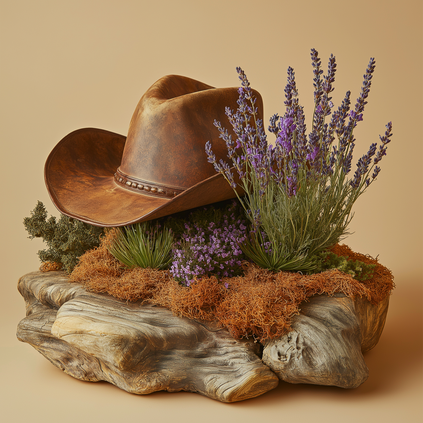 Velvet Cowboy - Cedarwood + Lavender Gold Glass Candle
