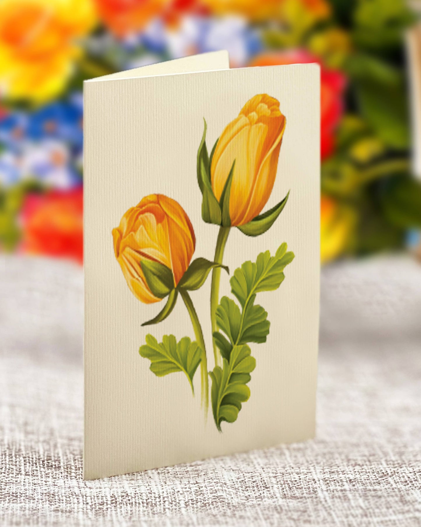 Sorbet Roses Pop-Up Greeting Card