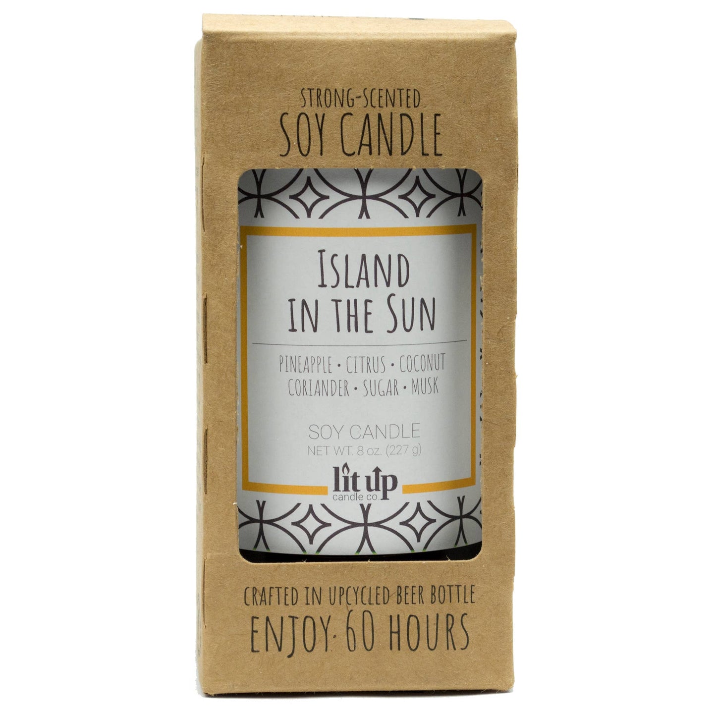 "Island in the Sun" - 8oz Beer Bottle Candle