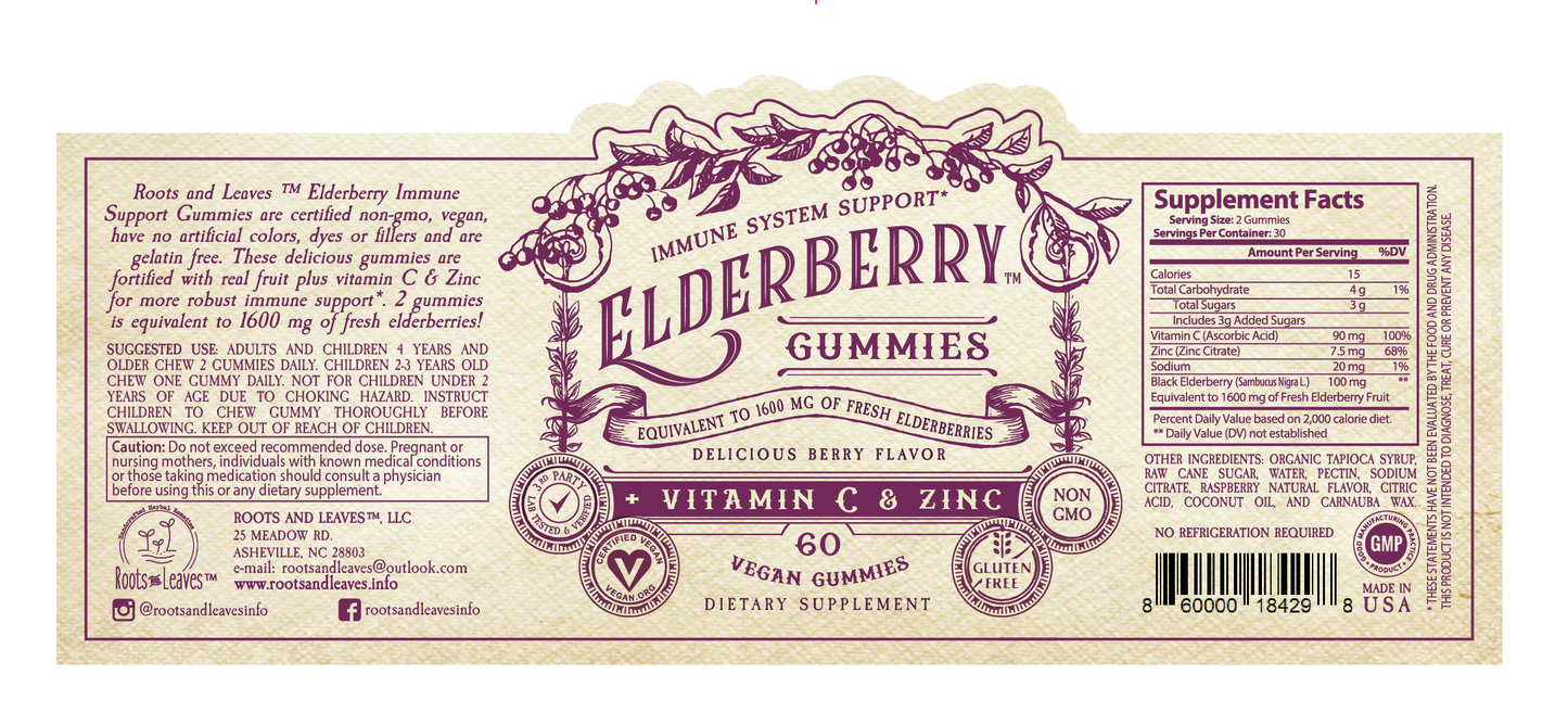 Elderberry Gummies with Zinc+Vitamin C