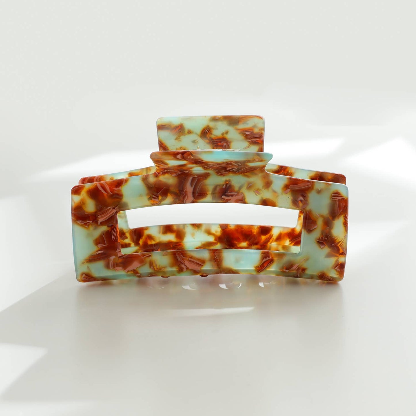 Sage Large Rectangle Claw Clip