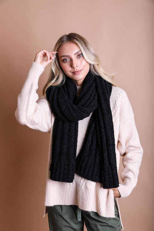 Warm & Cozy Boucle Knit Wrap Scarf