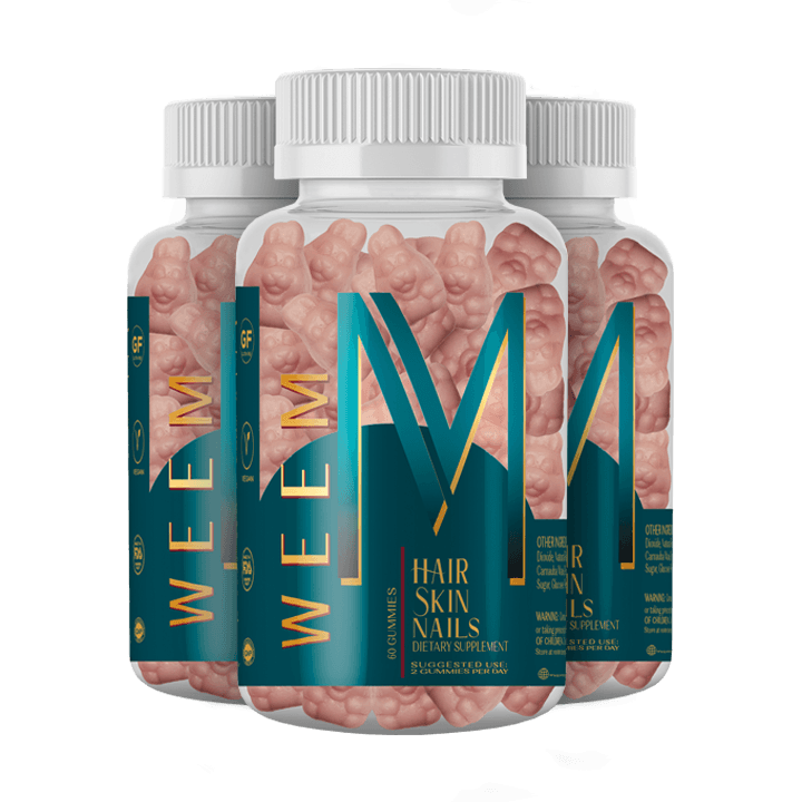 Hair Skin and Nail Gummies - Grow thicker and fuller hair.
