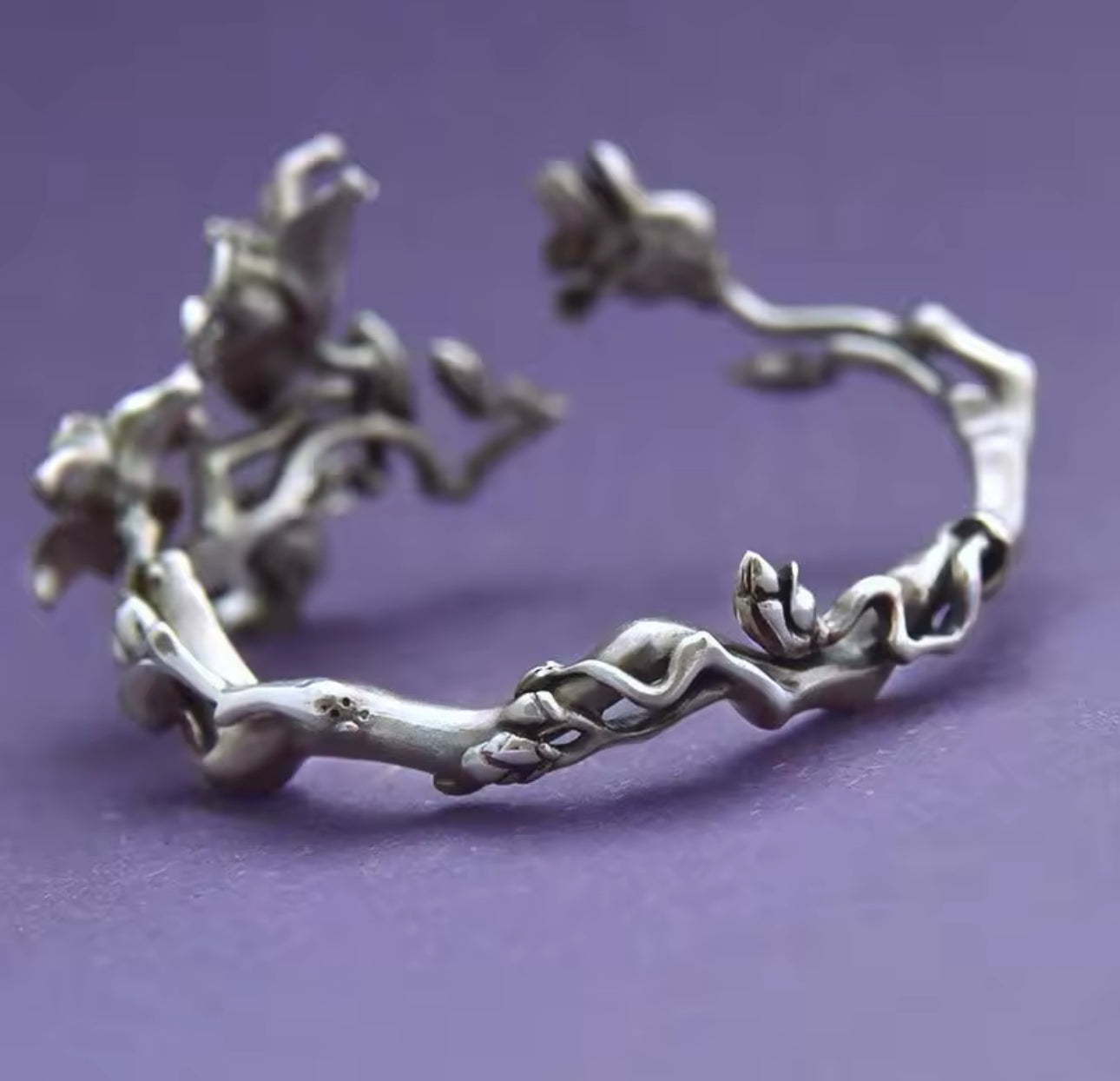 Sterling Silver Magnolia Bracelet