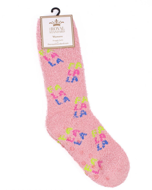Women's FaLaLa Snuggle Socks   Light Pink/Multi   One Size
