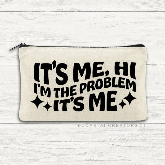 Taylor Swift "It's Me I'm the Problem" Multi-Use Canvas Zipper Bag